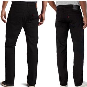 LEVI’S Men’s 559 Black Relaxed Straight Jeans W32 L30